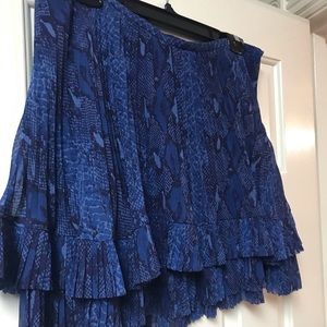 Banana Republic snake skin pattern mini skirt